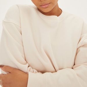 Girlfriend Collective Ecru Classic Sweatshirt